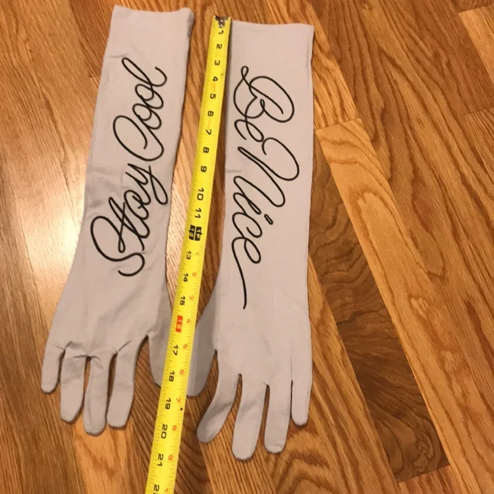 NWT FREE PEOPLE by UNDERSTATED LEATHER WON'T BACK DOWN LONG WASHABLE GLOVES